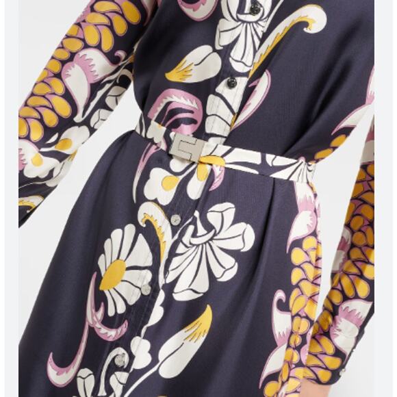 Tory Burch floral-print silk shirtdress - Picture 3 of 16
